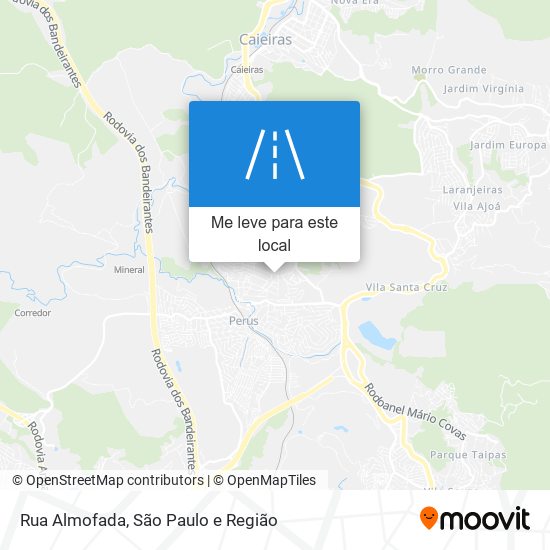 Rua Almofada mapa