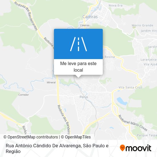 Rua Antônio Cândido De Alvarenga mapa
