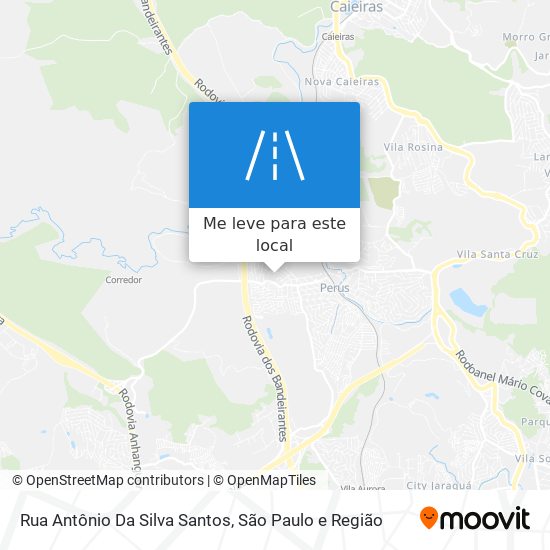 Rua Antônio Da Silva Santos mapa