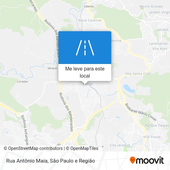 Rua Antônio Maia mapa