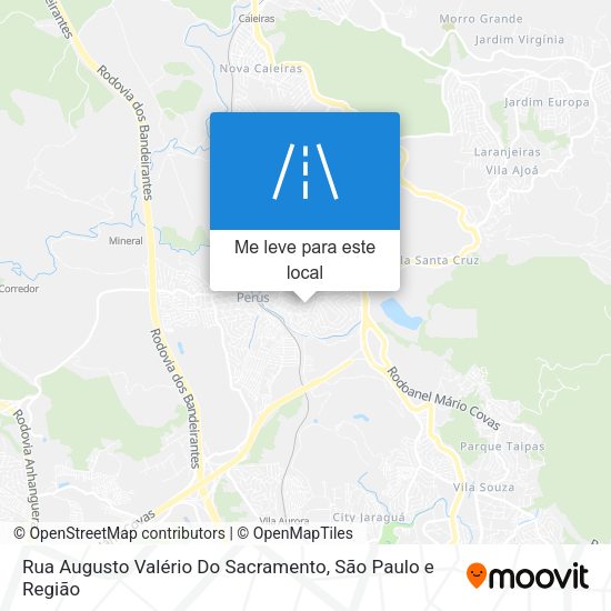 Rua Augusto Valério Do Sacramento mapa