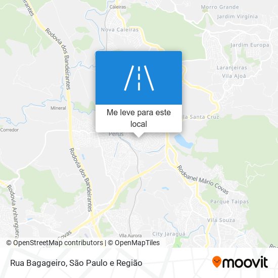 Rua Bagageiro mapa