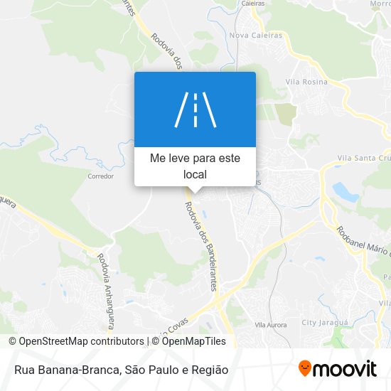 Rua Banana-Branca mapa