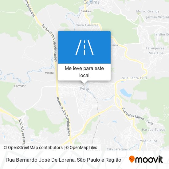 Rua Bernardo José De Lorena mapa