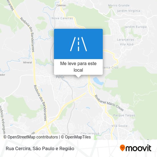 Rua Cercira mapa
