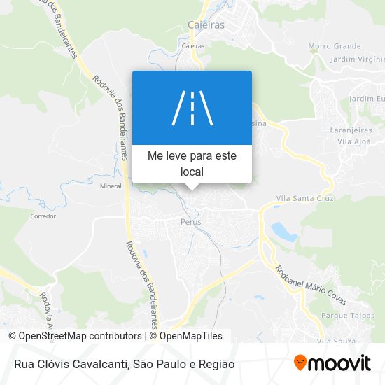 Rua Clóvis Cavalcanti mapa