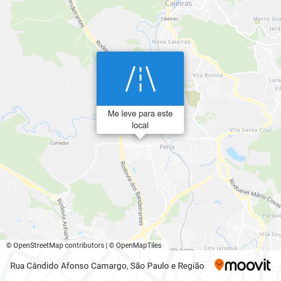 Rua Cândido Afonso Camargo mapa