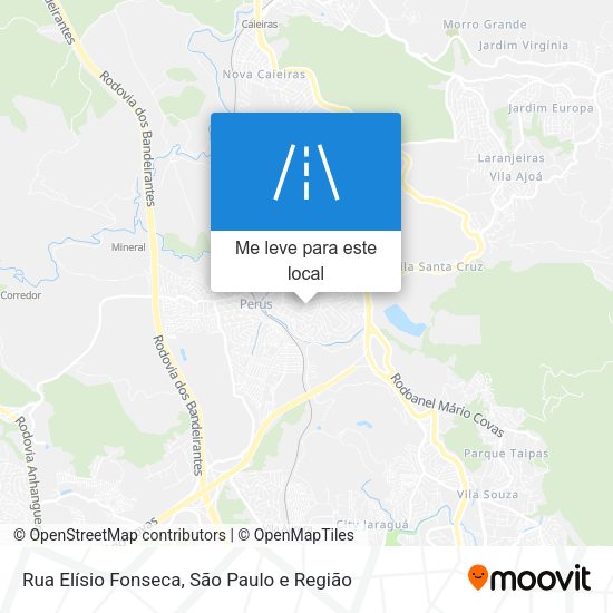 Rua Elísio Fonseca mapa