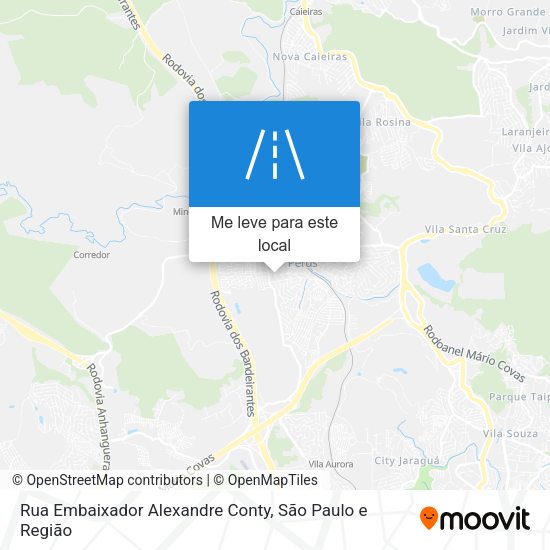 Rua Embaixador Alexandre Conty mapa