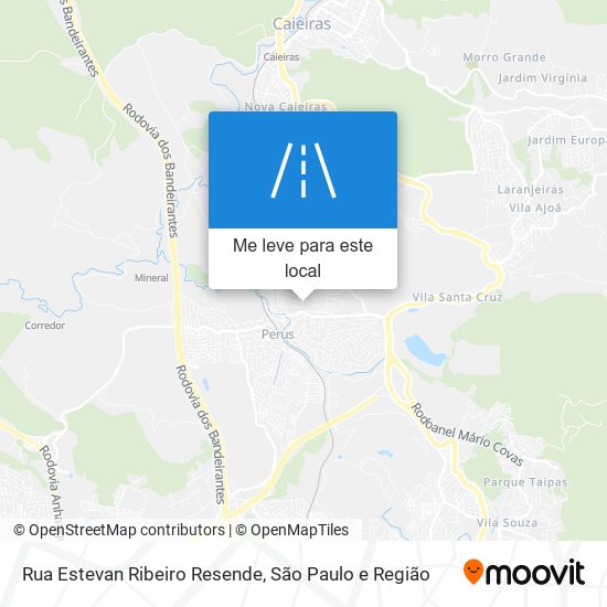 Rua Estevan Ribeiro Resende mapa