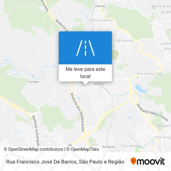 Rua Francisco José De Barros mapa