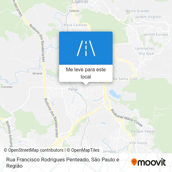 Rua Francisco Rodrigues Penteado mapa
