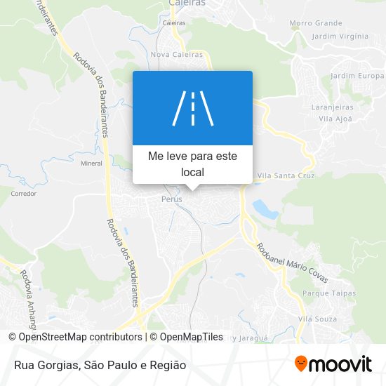 Rua Gorgias mapa