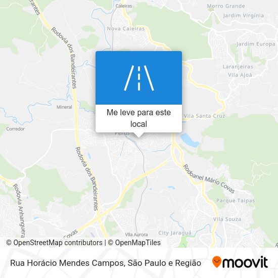 Rua Horácio Mendes Campos mapa