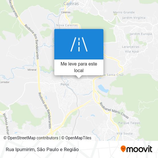 Rua Ipumirim mapa