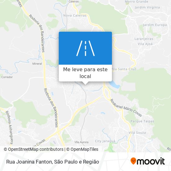 Rua Joanina Fanton mapa