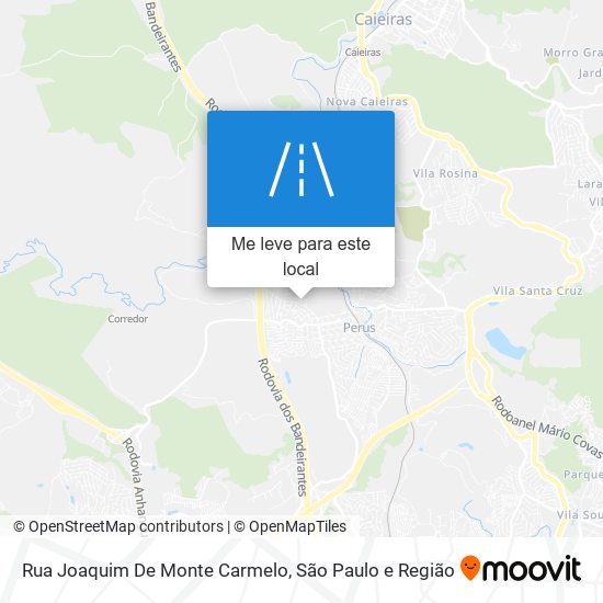 Rua Joaquim De Monte Carmelo mapa