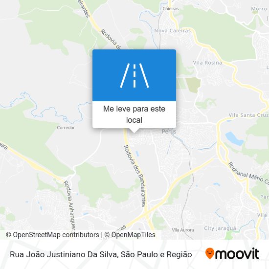 Rua João Justiniano Da Silva mapa