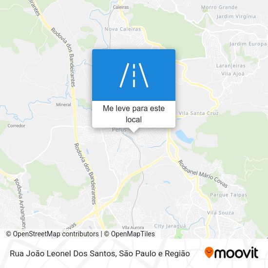 Rua João Leonel Dos Santos mapa