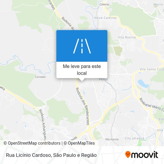 Rua Licínio Cardoso mapa