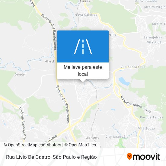 Rua Lívio De Castro mapa