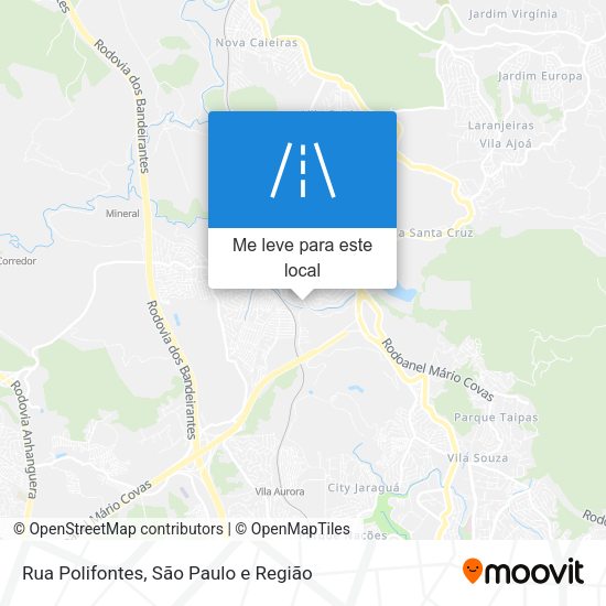 Rua Polifontes mapa
