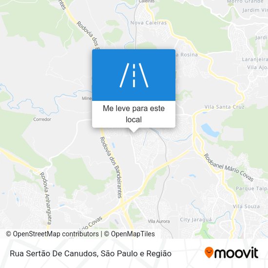 Rua Sertão De Canudos mapa