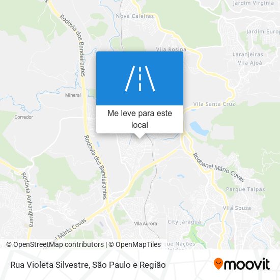 Rua Violeta Silvestre mapa