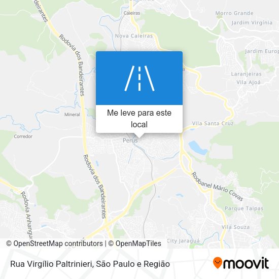 Rua Virgílio Paltrinieri mapa