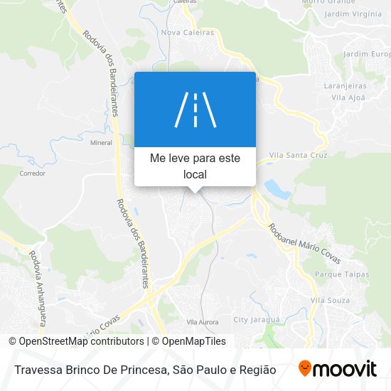 Travessa Brinco De Princesa mapa