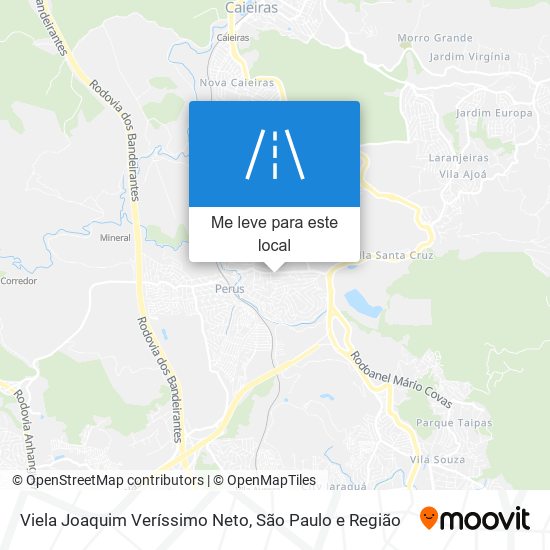 Viela Joaquim Veríssimo Neto mapa