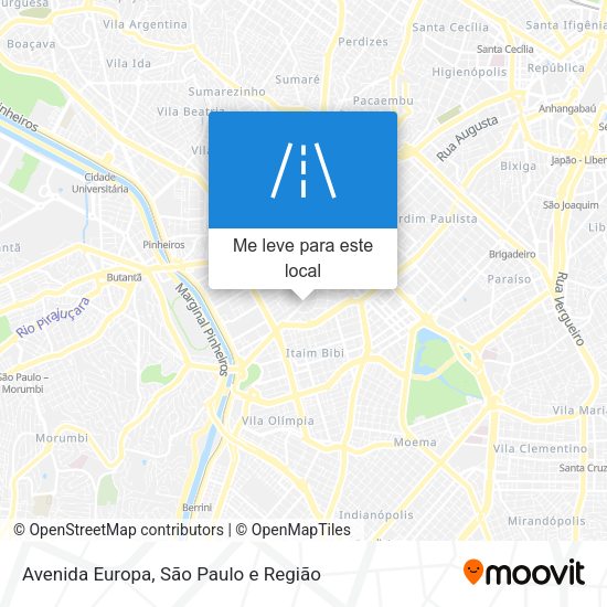 Avenida Europa mapa