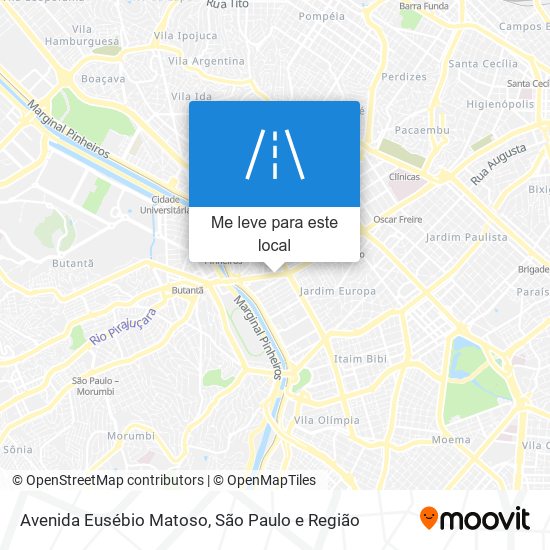 Avenida Eusébio Matoso mapa