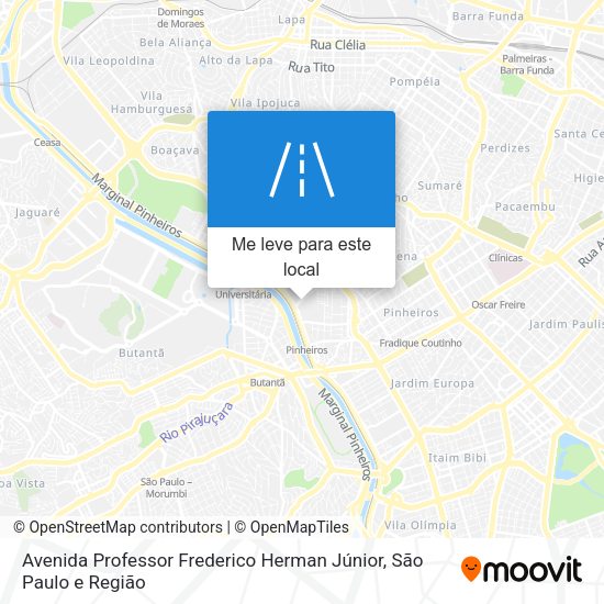 Avenida Professor Frederico Herman Júnior mapa