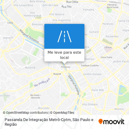 Passarela De Integração Metrô-Cptm mapa