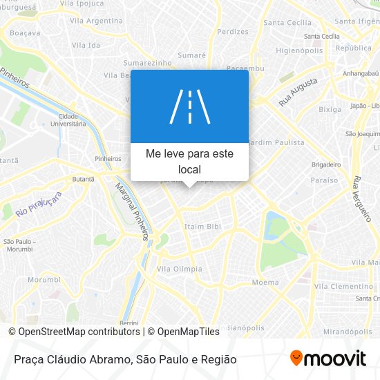 Praça Cláudio Abramo mapa