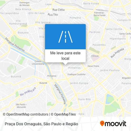 Praça Dos Omaguás mapa