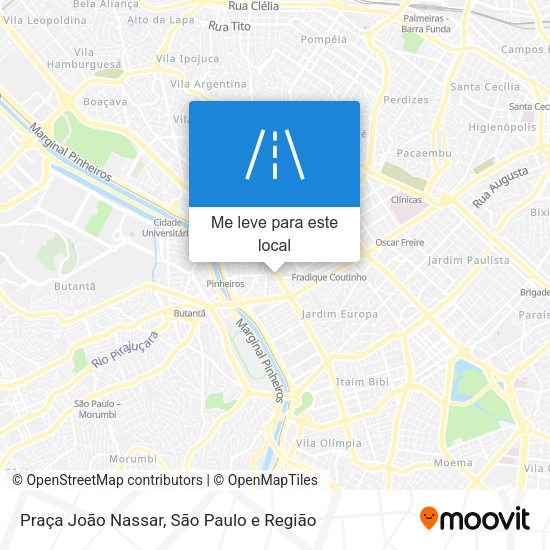 Praça João Nassar mapa