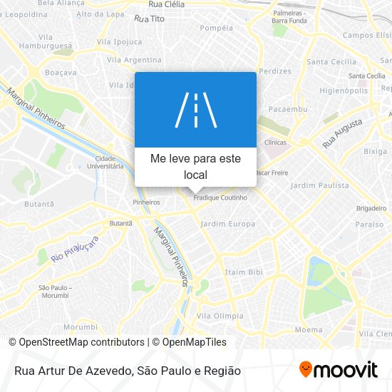Rua Artur De Azevedo mapa
