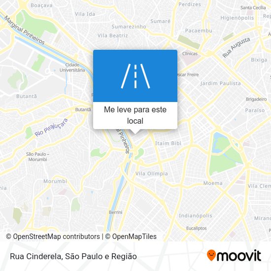 Rua Cinderela mapa