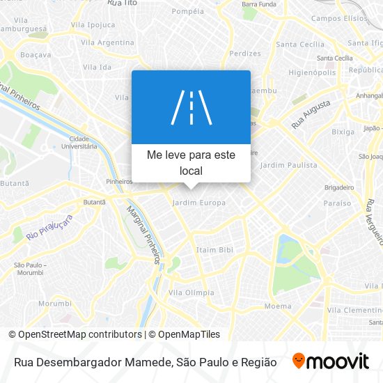 Rua Desembargador Mamede mapa