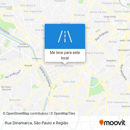 Rua Dinamarca mapa