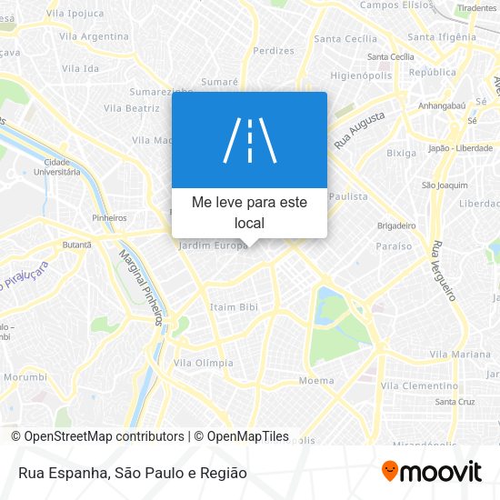 Rua Espanha mapa
