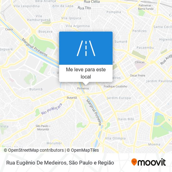 Rua Eugênio De Medeiros mapa