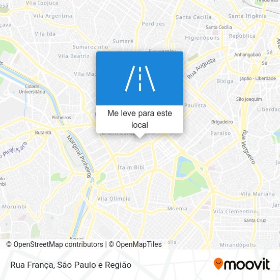Rua França mapa