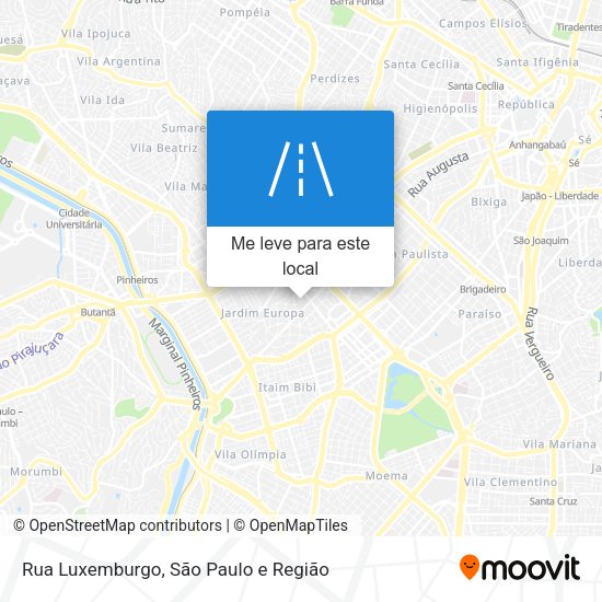 Rua Luxemburgo mapa