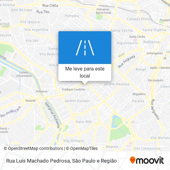 Rua Luís Machado Pedrosa mapa