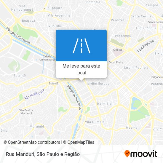 Rua Manduri mapa