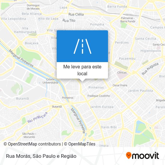 Rua Morás mapa