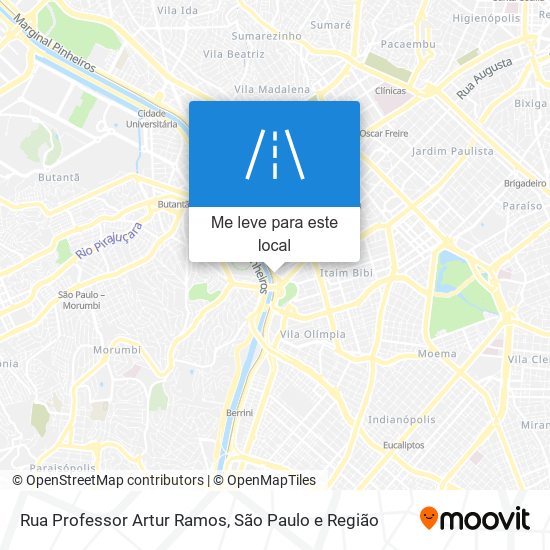 Rua Professor Artur Ramos mapa